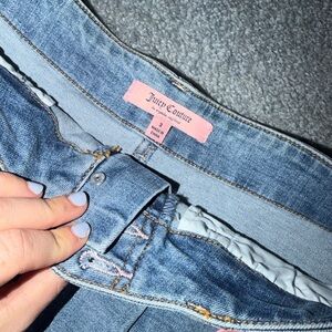 Juicy Couture Blue Denim Mini Skirt